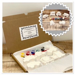 Pinta tu propio - Kit de Artesanía de Cerámica - Manualidades para niños