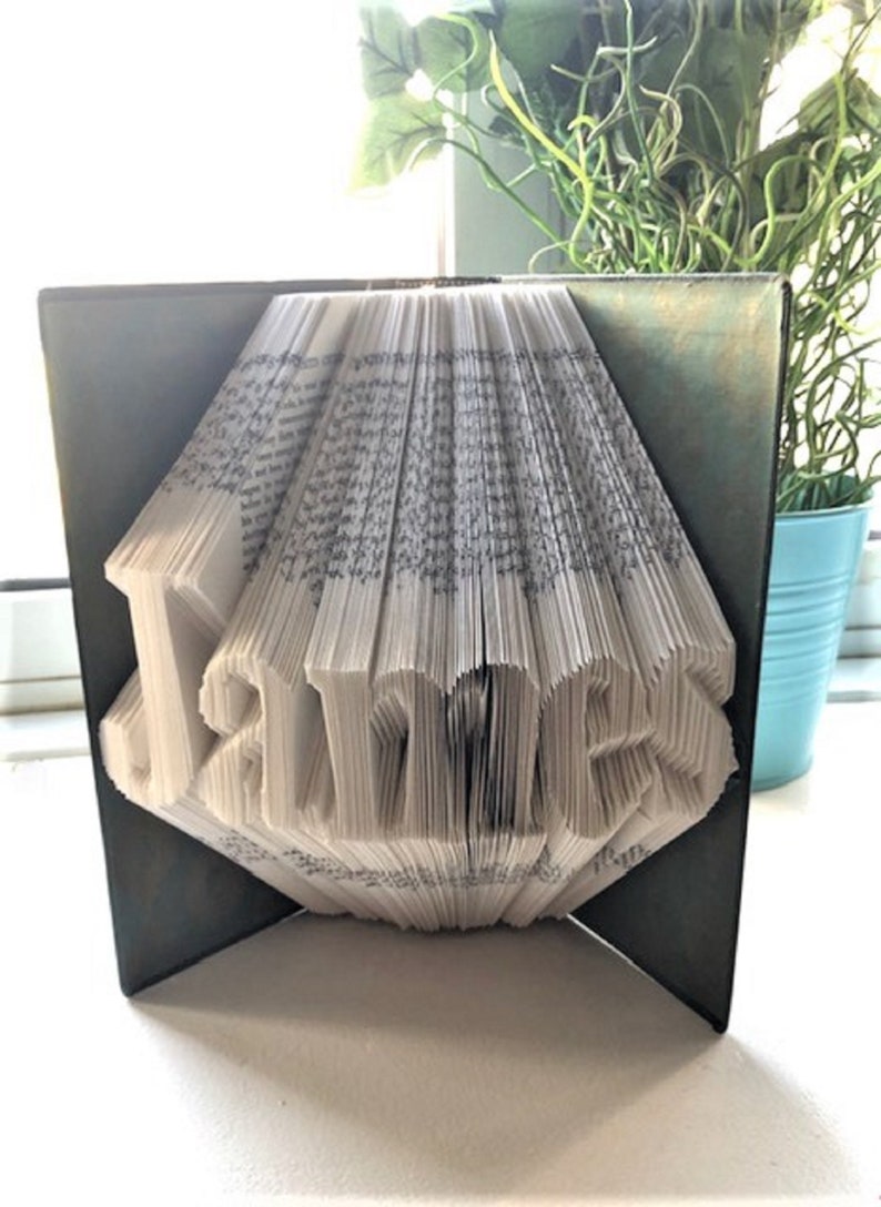 Folded Book Artpapernameany Etsy