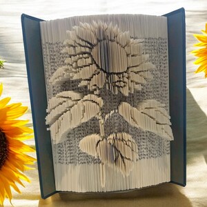 Sunflower Book Art- Sunflower