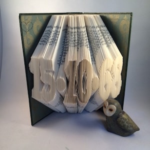 Personalised date Folded Book Art-Any Date-Paper-Anniversary-Wedding-Birthday-Gift-Individually Crafted