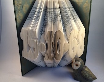 Personalised date Folded Book Art-Any Date-Paper-Anniversary-Wedding-Birthday-Gift-Individually Crafted