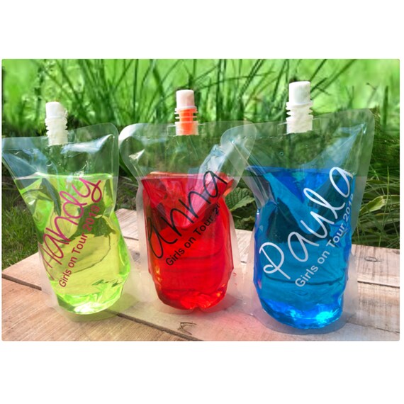 Drink pouches for festivals hot sale