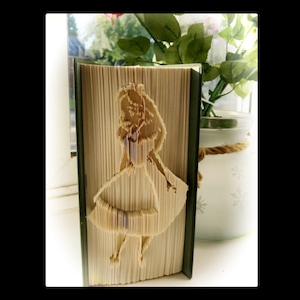Alice in Wonderland  Book Art Sculpture