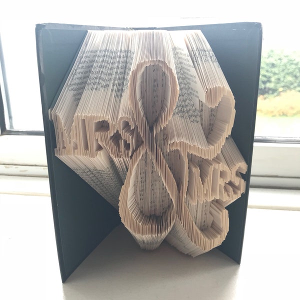 Mrs and Mrs Folded Book Art- Mrs & Mrs Wedding