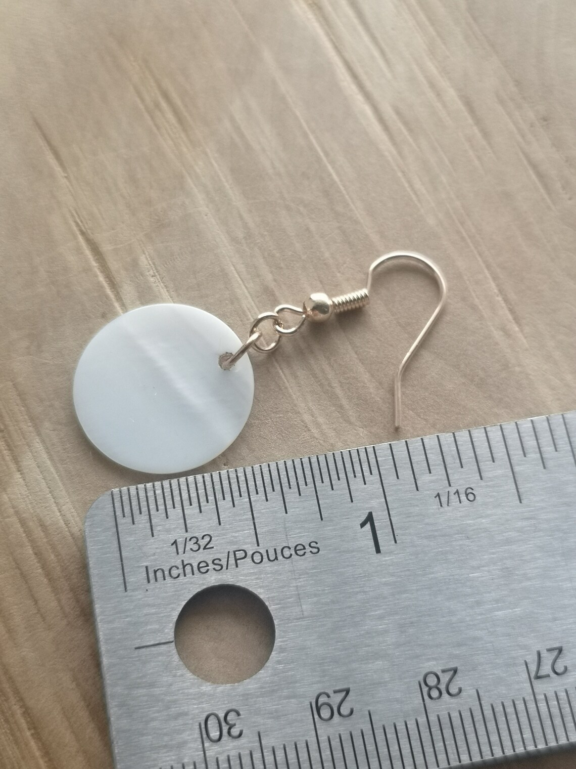 rose gold shell earrings