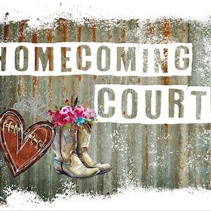 Homecoming Court Rustic PNG