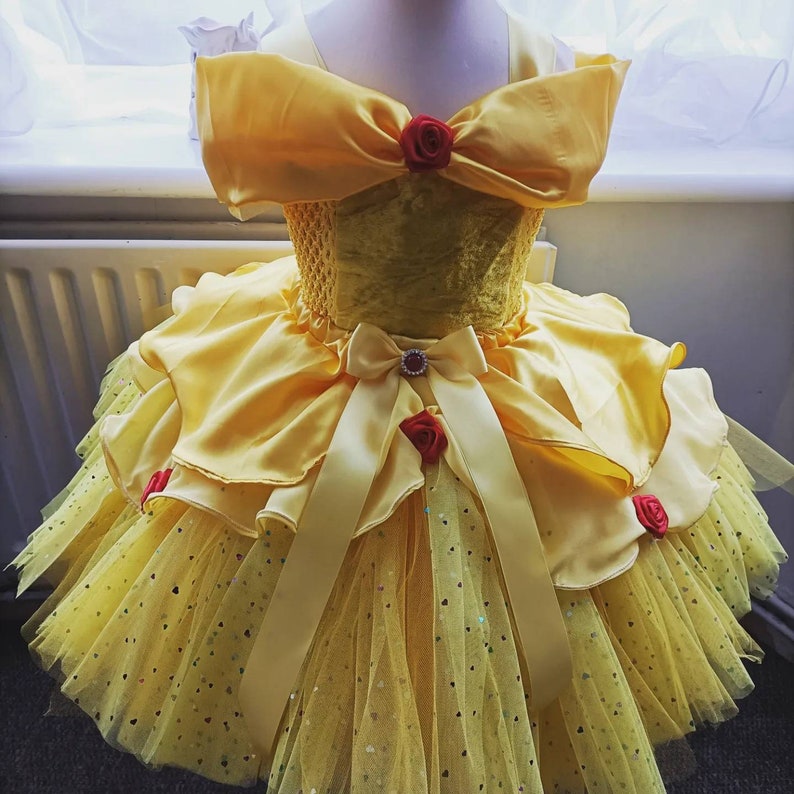 Beauty Belle Fairytale Luxury Glitter Tutu Dress Satin Chiffon - Etsy