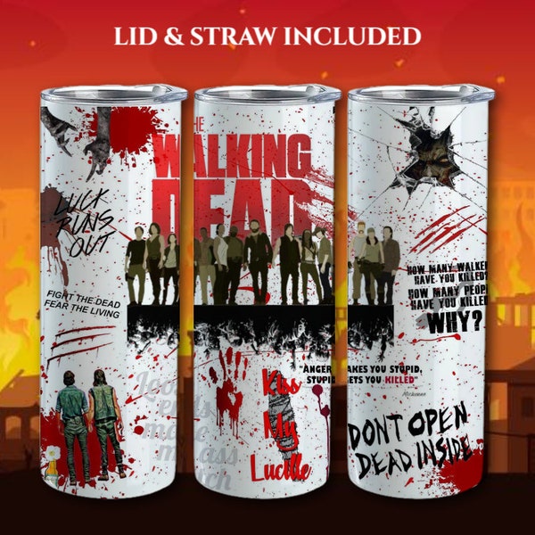 The Walking Dead Tumbler and Mug | Gift for Her | Walking Dead Inspired TV Show Tumbler and Mug | Gift for Him | The Walking Dead Gift