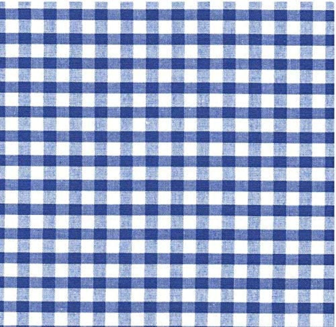Gingham 1/4” Inch Checkered Poly Cotton Fabric by the Yard, 58”/60 ...
