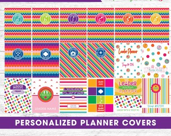 NEW Leader Planner Custom Cover Page PERSONALIZED Girl Scouts Inspired strawjenberry