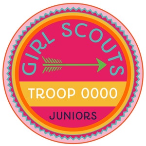Facebook Profile and Group Cover Images Troop Logo *personalized* #2 Girl Scouts Inspired PNG JPG