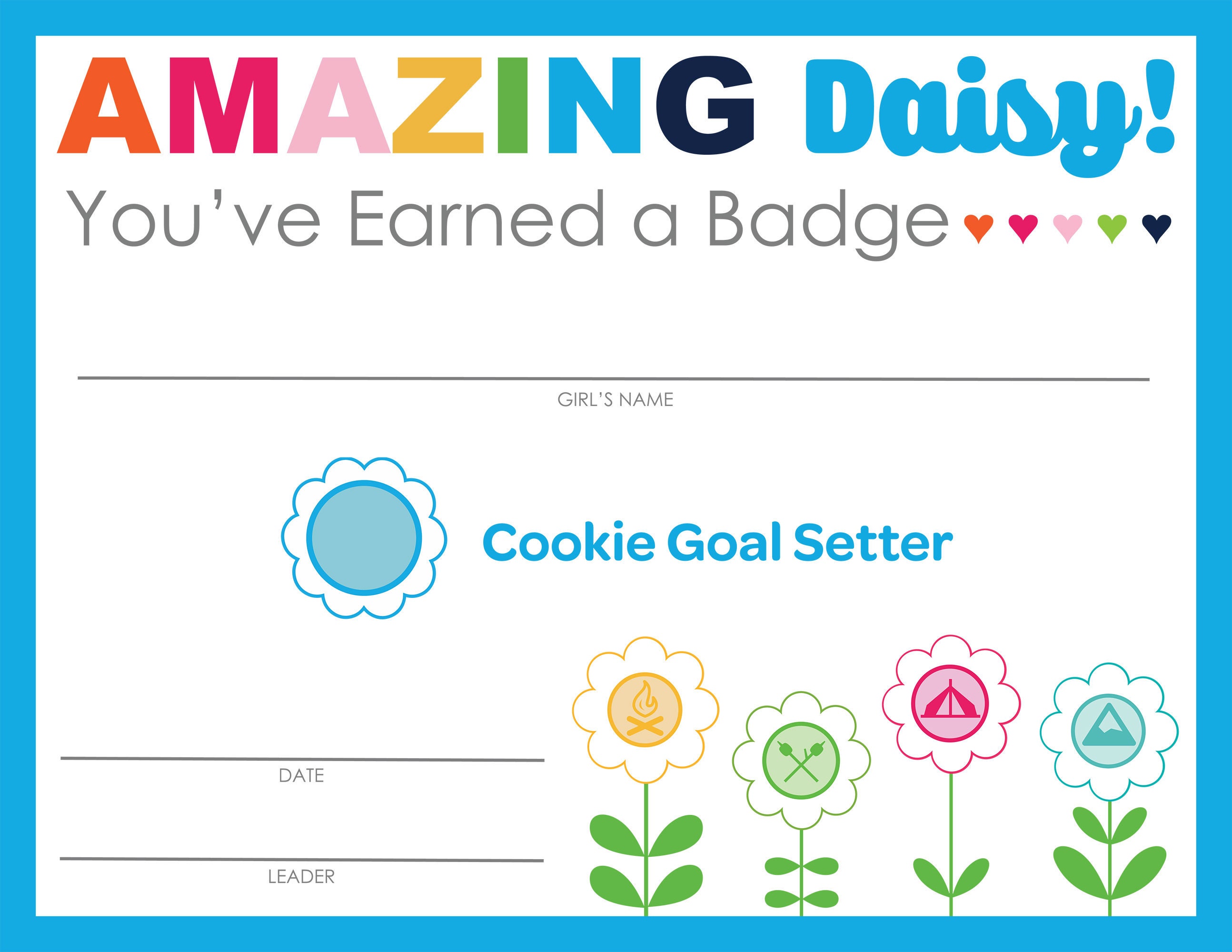 Complete Set of Scouting Daisy Badge Journey &amp; Pin Completion | Etsy