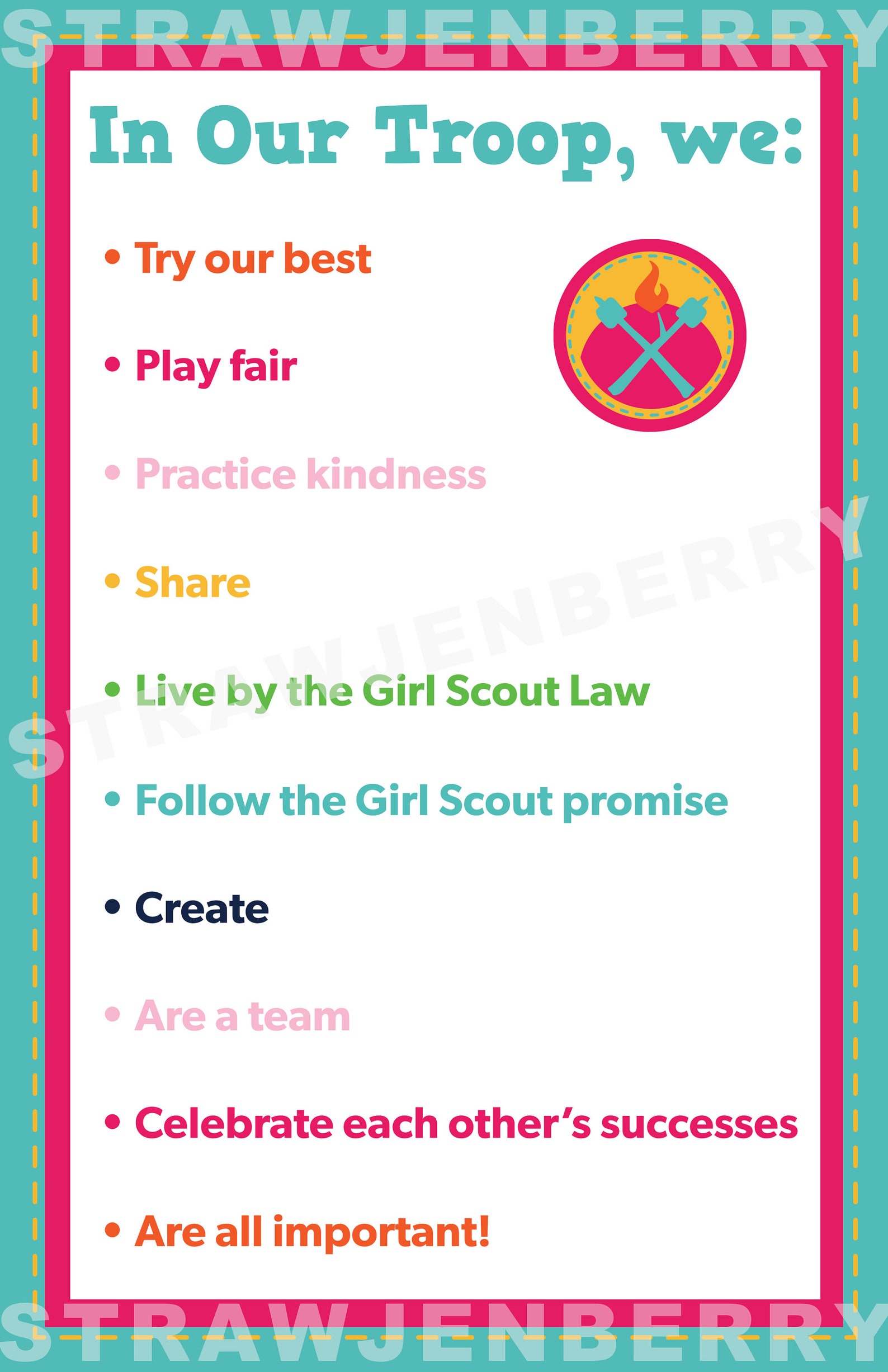 Troop Meeting Rules Poster Printable 11 X 17 Girl Scouts Etsy troop-meeting-rules-poster-printable-11-x-17-girl-scouts-etsy