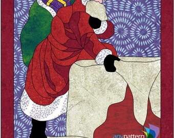 Santa's Coming Applique Quilt Pattern