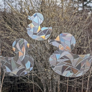 Duck Window Cling Sun Catcher Decals - Rainbow Maker Sets - Reusable - Cling Window Stickers - Rubber Ducky Suncatcher - Avoid Bird Striks