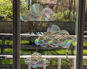 Cloud Window Cling Sun Catcher Decals - Rainbow Maker Sets - Reusable - Static Cling Window Stickers - Prism Suncatcher - Avoid Bird Strikes