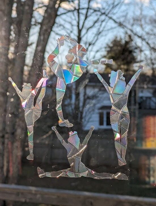 Window Cheer Performance Cheerleading Window Cling Suncatchers - Reusable Cheer Rainbow Maker ...