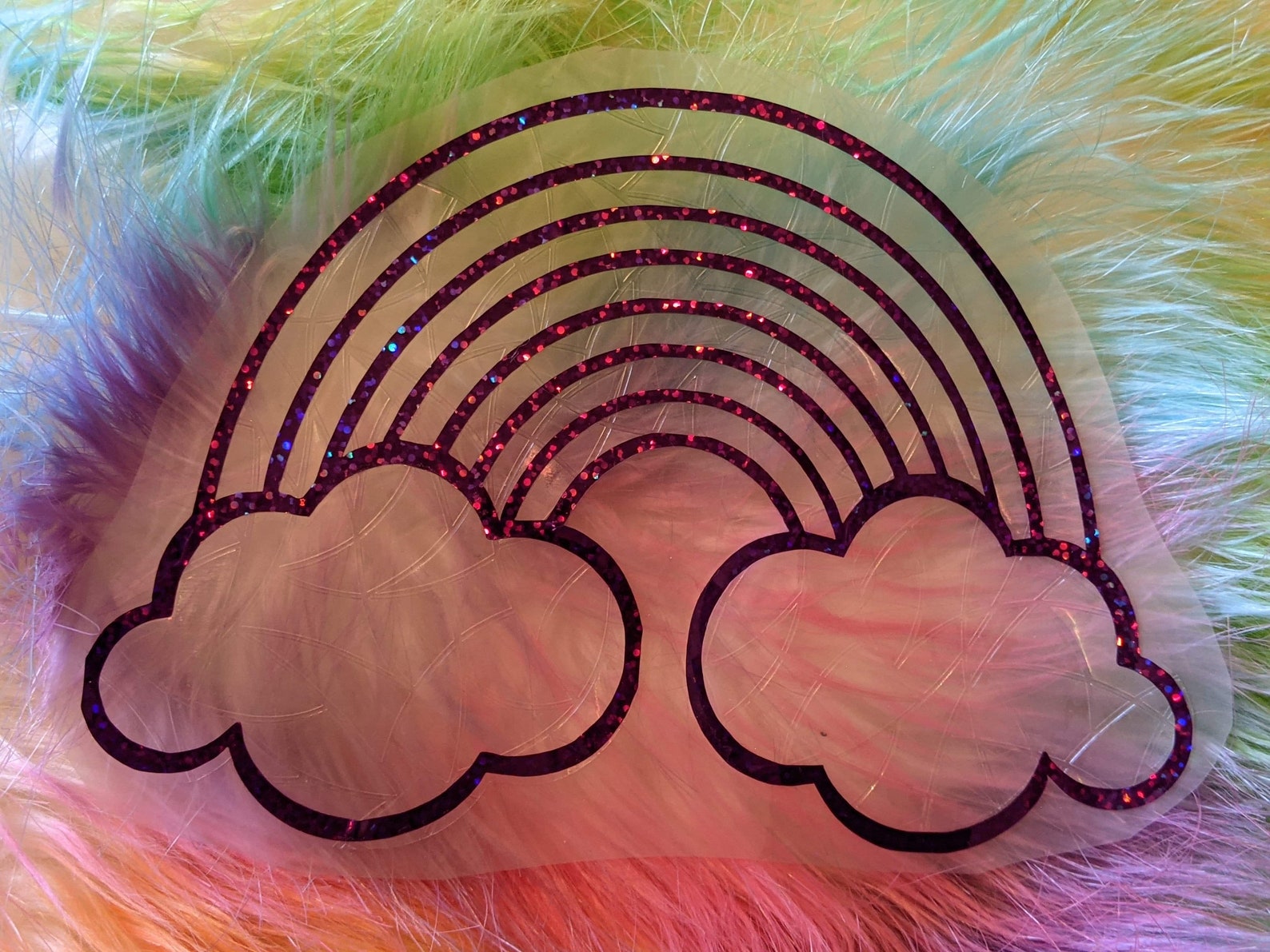 Rainbow Window Cling Decal Casts Rainbows Static Window Etsy