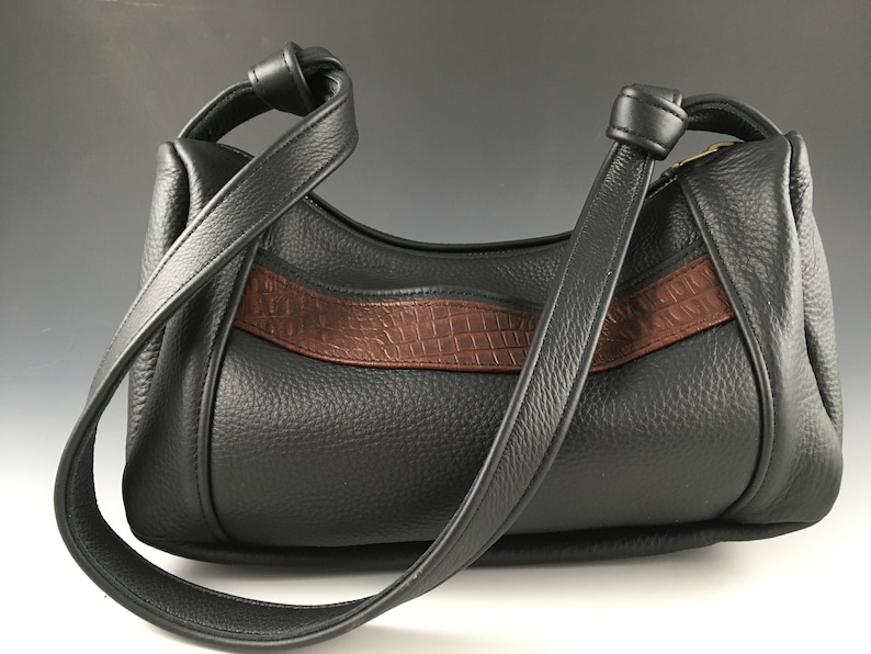 Leather Mini Hobo Bag, Short Strap Etsy