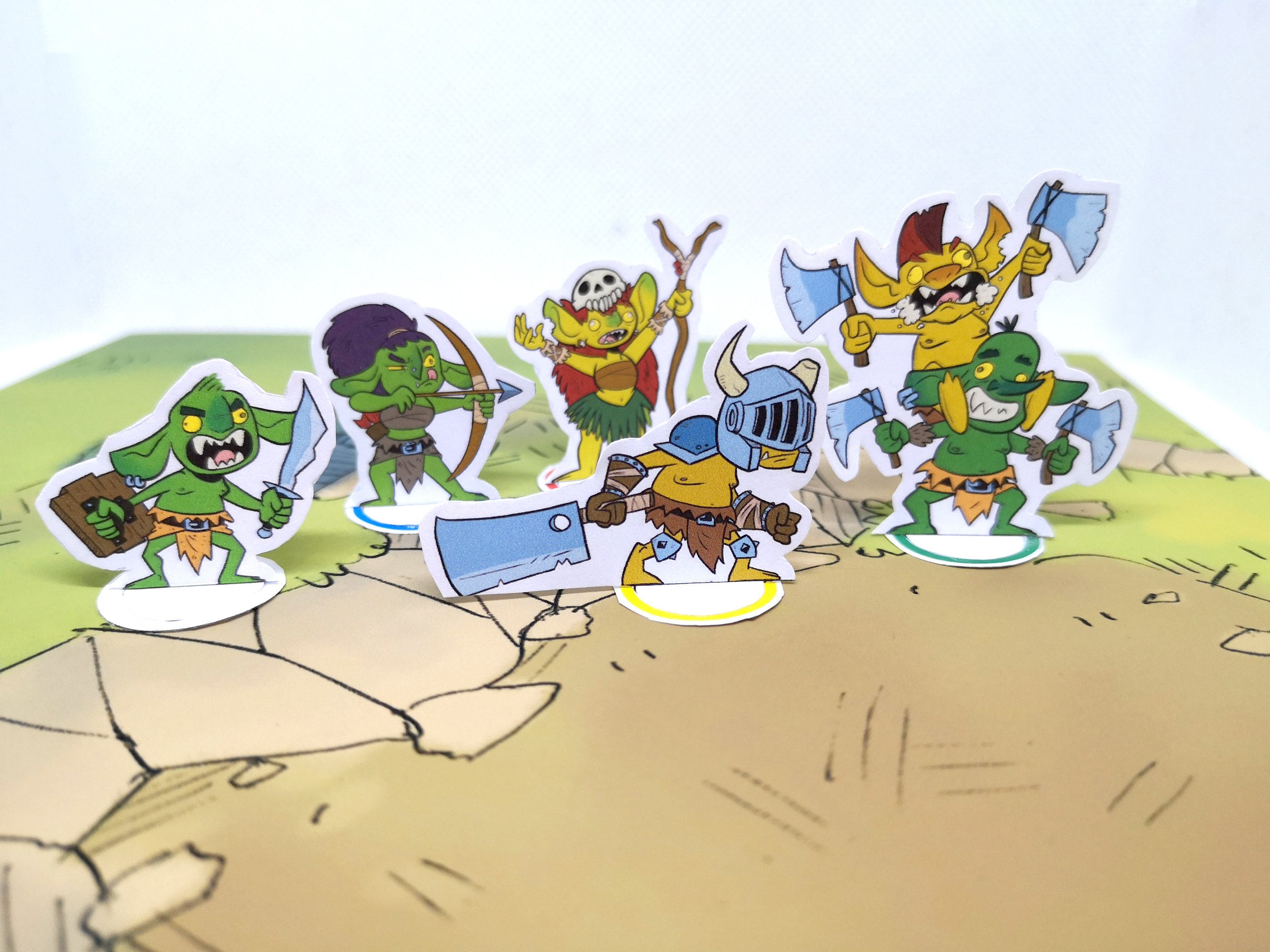 D&amp;D Paper Minis Goblin Squad | Etsy
