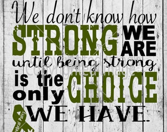 We Don't Know How Strong We Are- Cerebral Palsy Awareness SVG/Vector