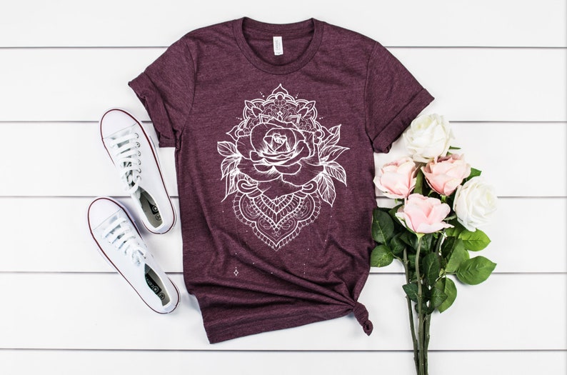 Download Mandala Lace Rose SVG/Vector | Etsy