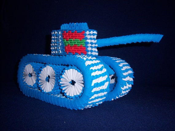 ähnliche Artikel Wie 3d Origami Panzer Auf Etsy