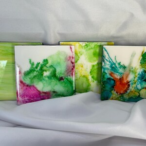 Alcohol Ink Coasters