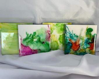Alcohol Ink Coasters