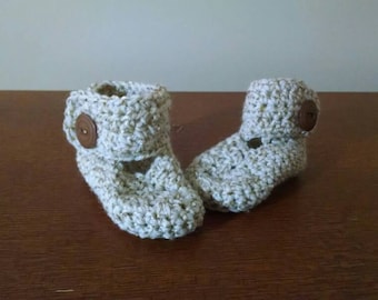 Gehäkelte Baby Booties Booties für Jungen oder für Mädchen Baby Geschenk geradlinig Stiefel Booties