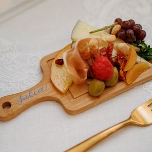 Personalized Mini Charcuterie board | wedding place cards | Cheese board | wedding favor | custom charcuterie board | wedding escort card