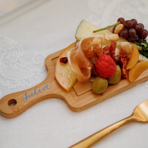 Personalized Mini Charcuterie Board Wedding Place Cards Etsy