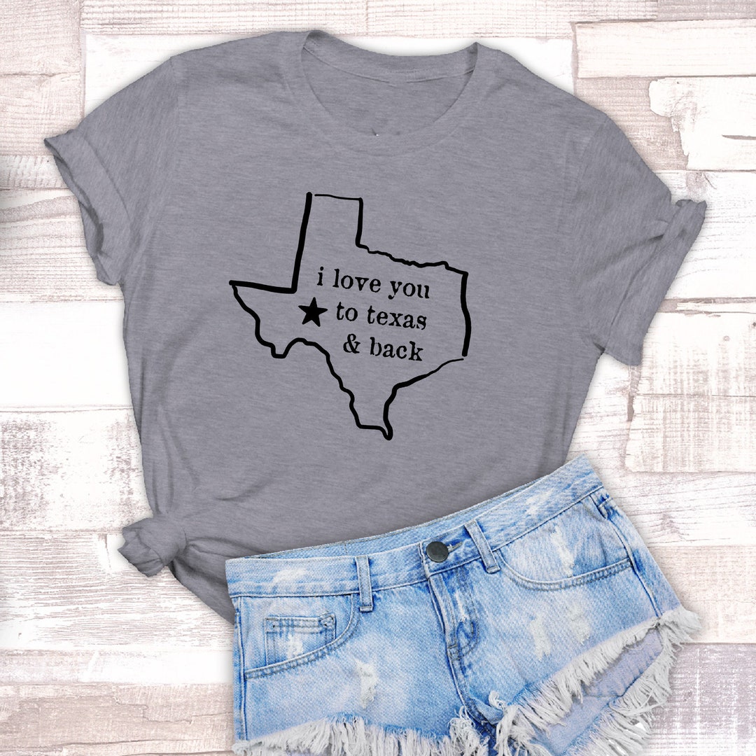 I Love You To Texas and Back TShirt // Unisex Soft Style on Etsy.de