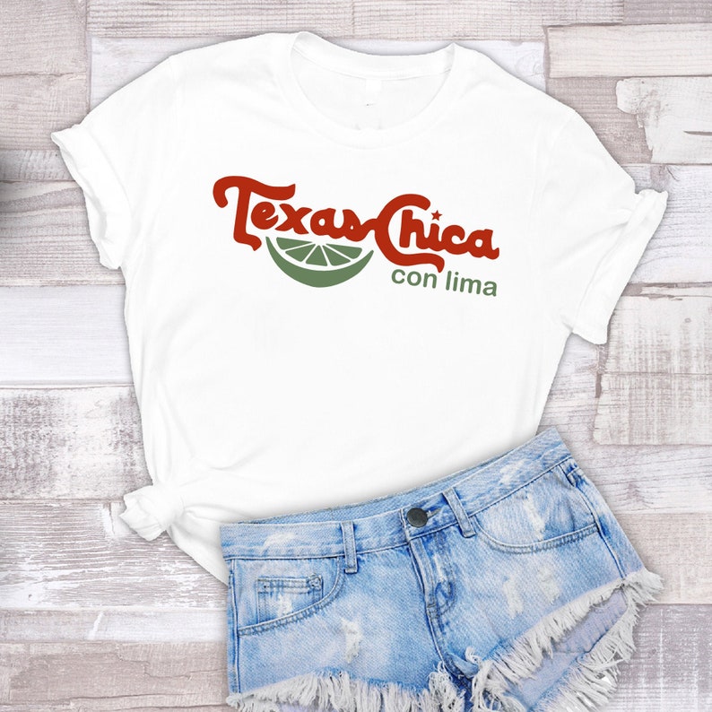 Texas Chica T-Shirt // Unisex Soft Style White or Gray White