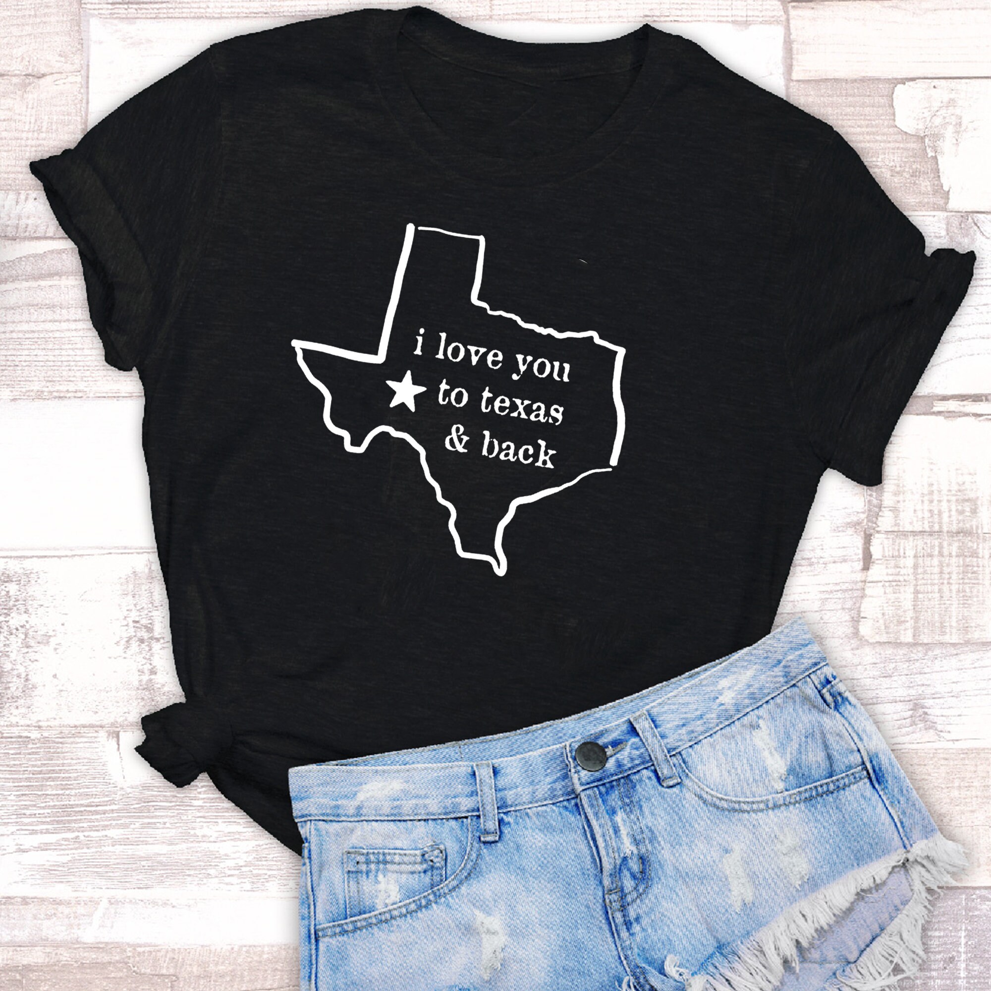 I Love You To Texas and Back TShirt // Unisex Soft Style on Etsy.de