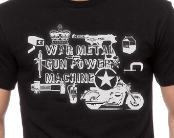 War Metal Gun Power Machine T-shirt