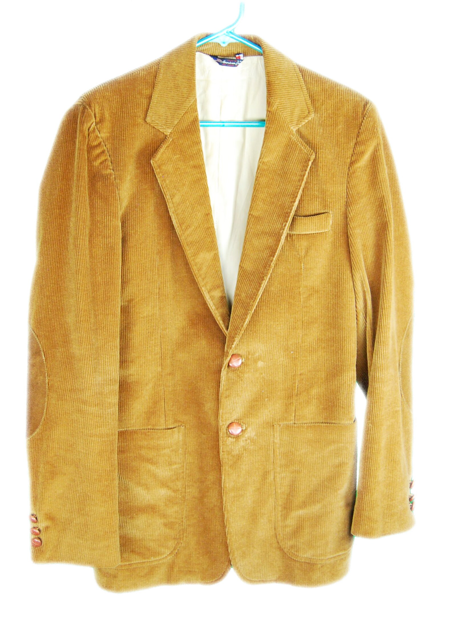 Corduroy Sport Coat Elbow Patches American Classic Vintage Etsy