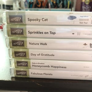 Retired Stampin Up rubber and cling stamps