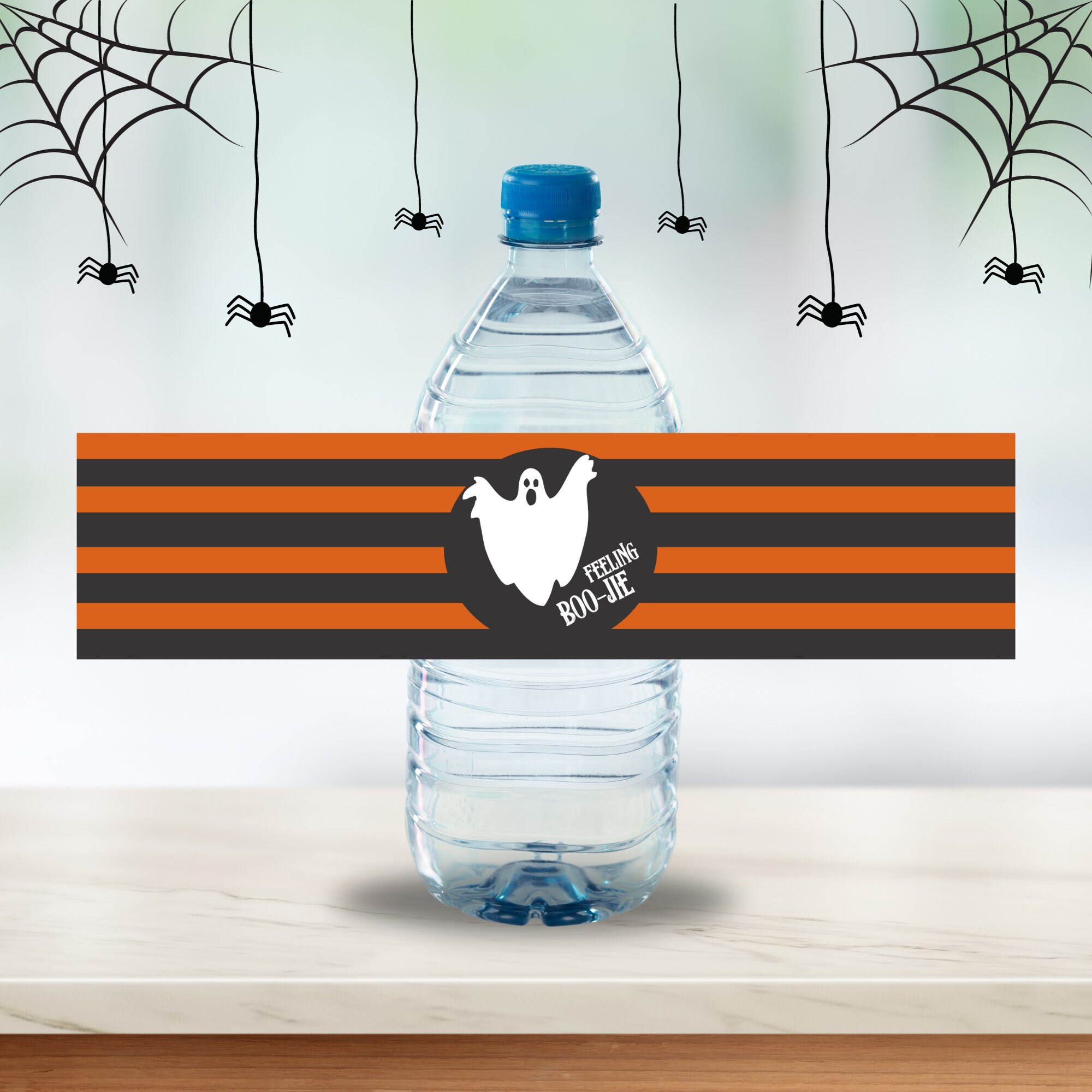 Holiday Water Bottle Labels Halloween Bottle Labels Water Etsy