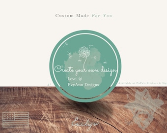Custom Stickers,  3&quot; Waterproof Decals, Personalized Event Labels, Design Your Own, Any Theme, Fully Custom, Party Favor Stickers - RS300