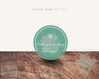 Custom Stickers,  2&quot; Waterproof Decals, Personalized Event Labels, Design Your Own, Any Theme, Fully Custom, Party Favor Stickers - RS200