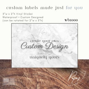 Custom Waterproof Rectangle Labels – Personalized Event Stickers (3x2") WB1000