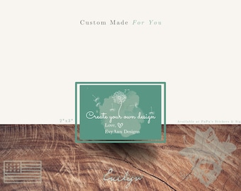 Custom Rectangle Waterproof Labels – Personalized Event Stickers, Waterproof Decals, Design Your Own, Any Theme, Text & Colors – WB1000