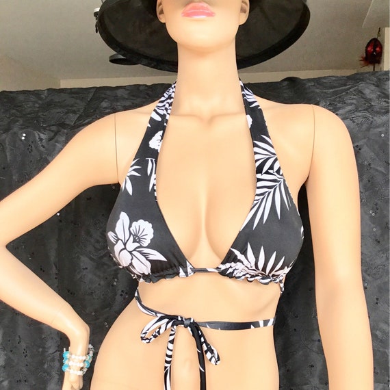 white bikini halter top