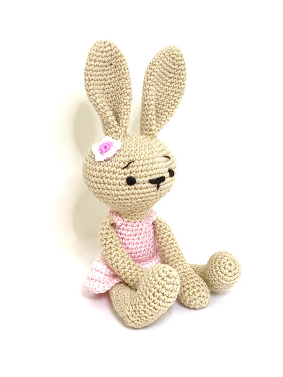 baby boy toy READY TO POST personalised toy crochet animal Crochet Bunny Bunny Easter Bunny baby girl toy White Stork Creations