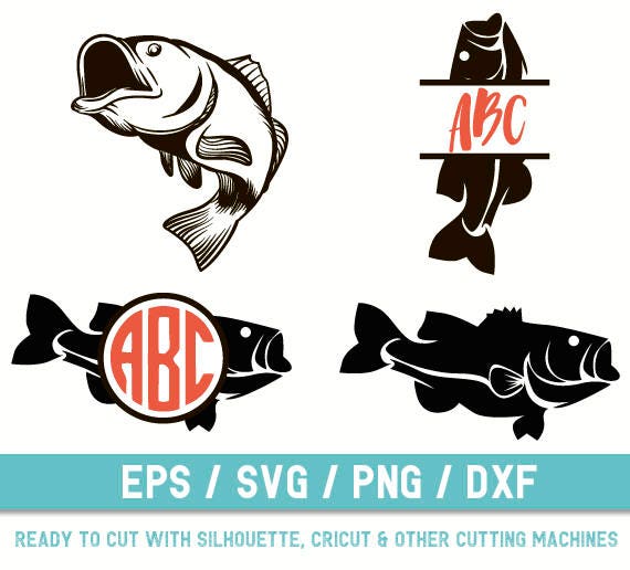 Download Bass Fish svg Bass Fish svg file Bass Fish cut file Bass | Etsy