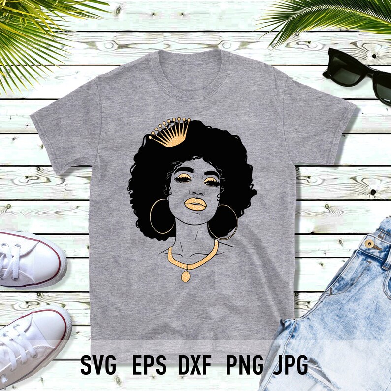 Download Cute Black Girl Svg Diva Svg Princess Svg Crown Svg Afro ...
