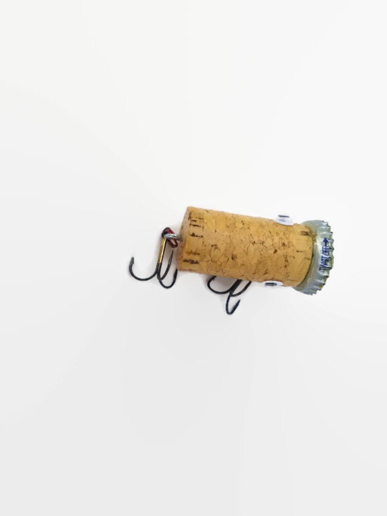Wine Cork Fishing Lure Popper All Natural Father's Etsy