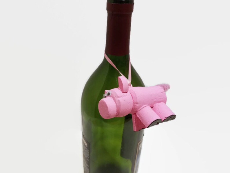 Wine Cork Pig Ornament Pig Lover Wine Cork Craft Wine Etsy