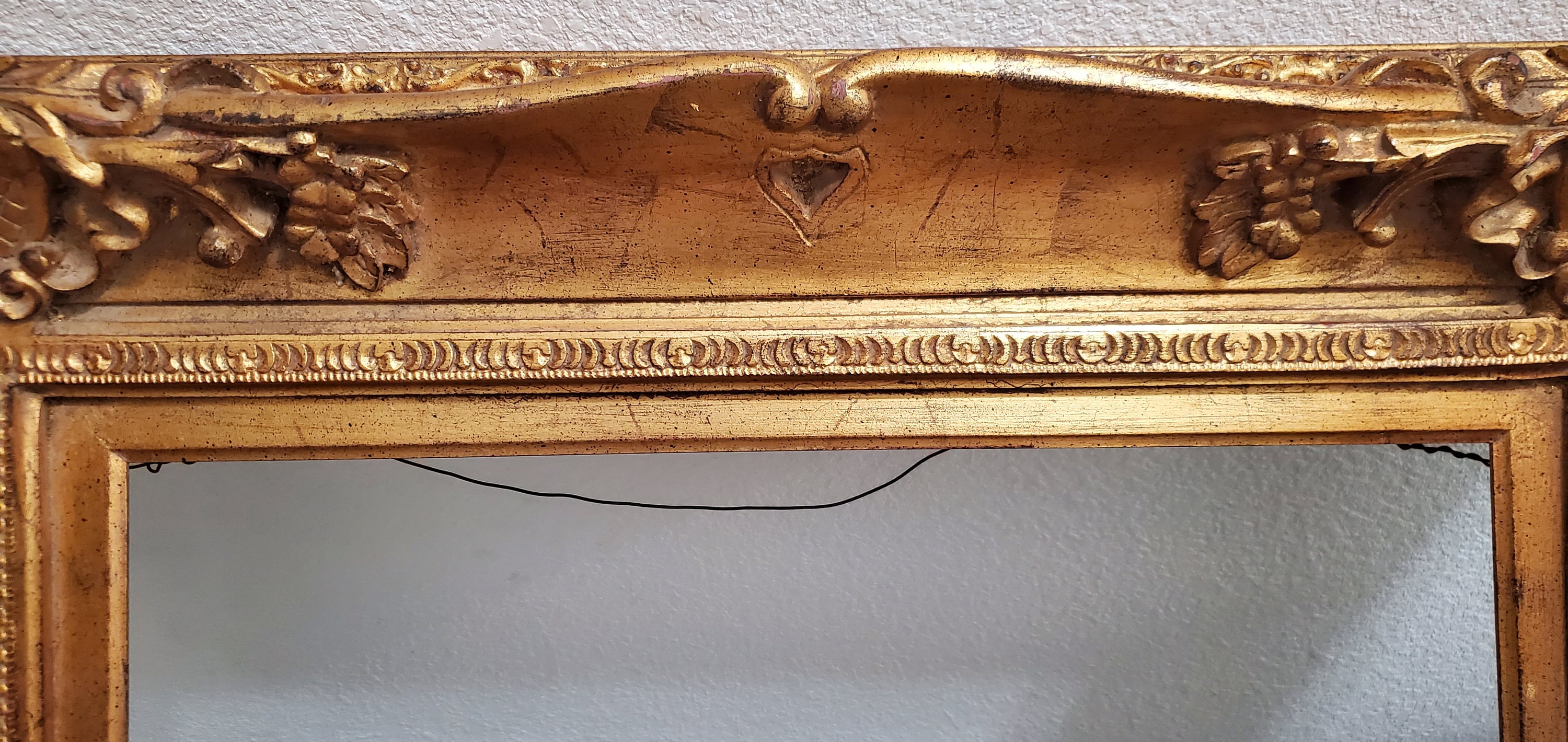 Antique Gold Gilded Massive Picture Frame Extra Large Musuem Quality ...